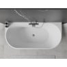 Mexen Oval laisvai stovinti sieninė vonia 180 x 80 cm, balta, chromuota perpyle - 52671808000-01