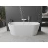 Mexen Oval vonios kraštovaizdžio įranga laisvai stovinti 170 x 80 cm, balta, balta perteklius - 52671708000-20