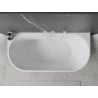 Mexen Oval vonios kraštovaizdžio įranga laisvai stovinti 170 x 80 cm, balta, balta perteklius - 52671708000-20