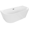 Mexen Oval vonios kambarys laisvai stovintis 170 x 80 cm, balta, juodas perpildymo - 52671708000-70