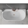 Mexen Oval laisvai pastatoma, sieninė vonia 170 x 80 cm, balta, persikinis auksas - 52671708000-60