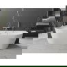 Mexen Oval vonia laisvai stovinti, prie sienos 170 x 80 cm, balta, brushed nickel perpylimo - 52671708000-97
