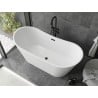Mexen Montana vonios baigtai laisvai stovinti 170 x 80 cm, balta, juoda perteklius - 52011708000-70
