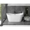 Mexen Montana vonios baigtai laisvai stovinti 170 x 80 cm, balta, juoda perteklius - 52011708000-70