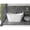 Mexen Montana laisvai pastatoma vonia 170 x 80 cm, balta, matinio nikelio perpylimas - 52011708000-97
