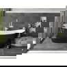Mexen Montana laisvai pastatoma vonia 170 x 80 cm, balta/juoda, balta perla - 52011708075-20