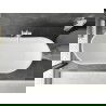 Mexen Montana laisvai pastatoma vonia 170 x 80 cm, balta/juoda, balta perla - 52011708075-20