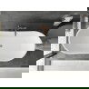 Mexen Montana laisvai stovinti vonia 170 x 80 cm, balta/juoda, rožinė auksinė perteklius - 52011708075-60