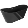 Mexen Montana laisvai pastatoma vonia 170 x 80 cm, juoda, chromuotas perlietas - 52011708070-01