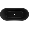 Mexen Montana laisvai pastatoma vonia 170 x 80 cm, juoda, balta pratekėjimas - 52011708070-20
