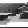 Mexen Oval laisvai stovinti vonia prie sienos 170 x 80 cm, balta/juoda, korėjimas gun gray šlifuotas - 52671708075-66