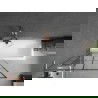 Mexen Next L vonios ekranas, 1-duris 90 x 150 cm, juodas raštas, šlifuotas varis - 895-090-000-03-77-65