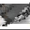 Mexen Next L vonios širmos 1 varčios 50 x 150 cm, juodas raštas, šlifuotas gun gray - 895-050-000-03-77-66