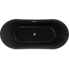 Mexen Montana laisvai pastatoma vonia 170 x 80 cm, juoda, auksinis perpylimas - 52011708070-50