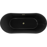 Mexen Montana laisvai stovinti vonia 170 x 80 cm, juoda, aukso perpildymas - 52011708070-50