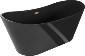 Mexen Montana laisvai pastatoma vonia 170 x 80 cm, juoda, šlifuota vario perpylimo sistema - 52011708070-65