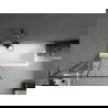 Mexen Next L vonios širma 1-duris 80 x 150 cm, juodas raštas, gun gray šlifuotas - 895-080-000-03-77-66