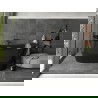Mexen Montana lauko vonia laisvai stovinti 170 x 80 cm, juoda, brushed vario nutekėjimo - 52011708070-65