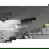 Mexen Next L vonios sienelė, 1-duris 90 x 150 cm, juodas raštas, šlifuotas pilkas - 895-090-000-03-77-66