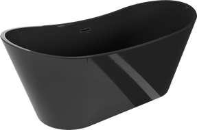 Mexen Montana laisvai stovinti vonia 170 x 80 cm, juoda, juodas perpylimas - 52011708070-70