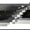 Mexen Montana laisvai pastatoma vonia 170 x 80 cm, juoda, gun metal persipylimas - 52011708070-95
