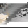 Mexen Vega stačiakampė vonia 170 x 70 cm su apdaila ir 2 sparnų širmos 80 cm, permatoma, chromas - 550117070X9008020100