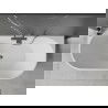 Mexen Oval vonią, laisvos pastatymo 180 x 80 cm, balta/juoda, perteklius gun gray šlifuotas - 52671808075-66