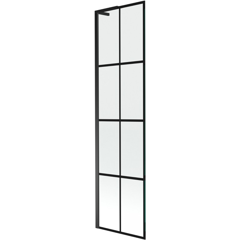 Mexen Next L vonios ekrano 1-durys 50 x 150 cm, juodas raštas, juodas - 895-050-000-03-77-70