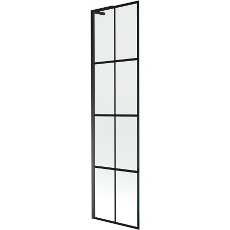 Mexen Next L vonios ekrano 1-durys 50 x 150 cm, juodas raštas, juodas - 895-050-000-03-77-70