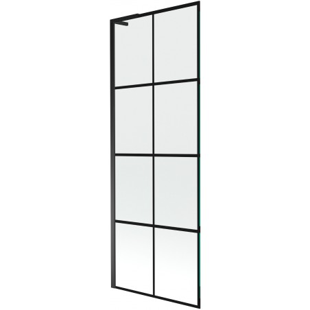 Mexen Next L vonios kambario pertvara su vienu durimis 70 x 150 cm, juodas tinklelis, juoda - 895-070-000-03-77-70