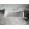 Mexen Volta laisvas stojantis prie sienos 170 x 75 cm, balta, auksinė perpalaida - 51131707500-50