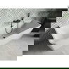 Mexen Volta laisvas prie sienos montuojamas vonia 150 x 75 cm, balta, juodas perpilu - 51131507500-70