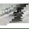 Mexen Volta laisvai stovinti prie sienos vonia 170 x 75 cm, balta, gun metal perpylimas - 51131707500-95