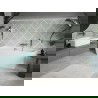 Mexen Volta laisvai stovinti prie sienos vonia 170 x 75 cm, balta, gun metal perpylimas - 51131707500-95