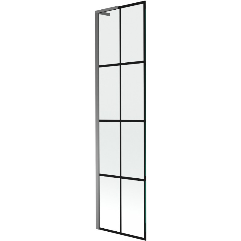 Mexen Next L vonios sienelė 1 sparno 50 x 150 cm, juodas raštas, ginklų metalas - 895-050-000-03-77-95
