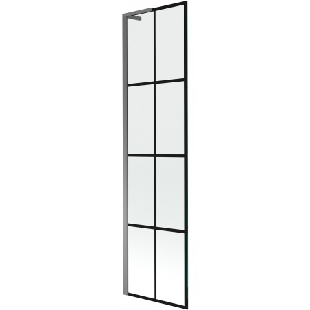 Mexen Next L vonios sienelė 1 sparno 50 x 150 cm, juodas raštas, ginklų metalas - 895-050-000-03-77-95