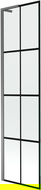 Mexen Next L vonios sienelė 1 sparno 50 x 150 cm, juodas raštas, ginklų metalas - 895-050-000-03-77-95