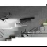 Mexen Next L vonios kambario pertvara 1-durų 90 x 150 cm, juodas raštas, gun metalas - 895-090-000-03-77-95