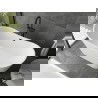 Mexen Montana laisvai pastatoma vonia 180 x 80 cm, balta, juodas perpildymo anga - 52011808000-70