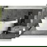Mexen Montana laisvai pastatoma vonia 180 x 80 cm, balta, juodas perpildymo anga - 52011808000-70