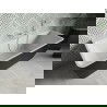 Mexen Volta laisvas prie sienos statomas vonia 150 x 75 cm, balta/juoda, balta perpildymo anga - 51131507575-20