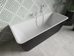 Mexen Volta laisvas priekinis 170 x 75 cm, balta/juoda, baltas perpildymas - 51131707575-20