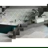 Mexen Volta laisva prie sienos vonia 150 x 75 cm, balta/juoda, auksinis perpiltas - 51131507575-50