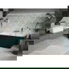 Mexen Volta laisvai pastatoma prie sienos vonia 150 x 75 cm, balta/juoda, aukso spalvos šepetinis perpylimas - 51131507575-55