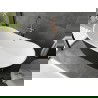 Mexen Montana laisvai stovinti vonia 180 x 80 cm, balta/juoda, šlifuota varinė - 52011808075-65