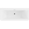 Mexen Volta laisvas prie sienos 150 x 75 cm, balta/juoda, juodas perteklius - 51131507575-70