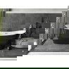 Mexen Montana laisvai stovinti vonia 180 x 80 cm, balta\/juoda, gun gray šlifuota - 52011808075-66