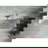 Mexen Volta laisvas prie sienos vonia 150 x 75 cm, balta/juoda, gun metal perteklius - 51131507575-95