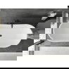 Mexen Montana laisvas 180 x 80 cm, balta/juoda, juodas perdavimo - 52011808075-70