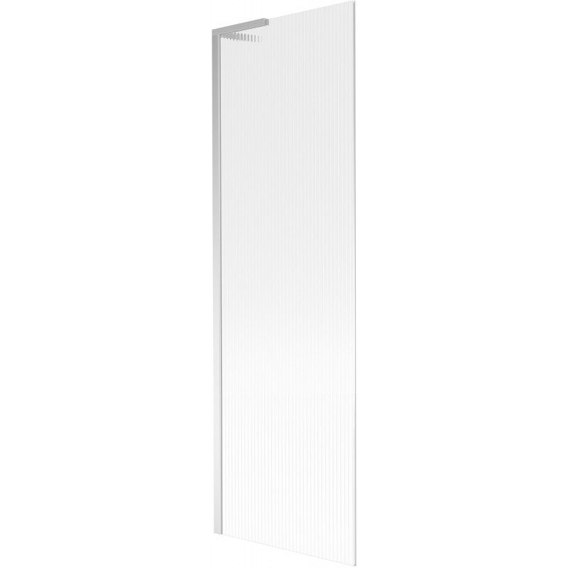 Mexen Next L vonios ekranas, 1 durų, 60 x 150 cm, dryžuotas, chromas - 895-060-000-03-09-01